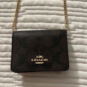 Coach Card Holder with Chain
